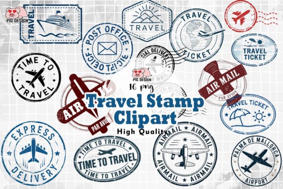 Download Travel Stamp Clipart PNG - Clipart png Collection