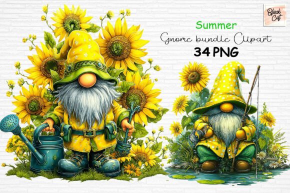 Download Summer Gnome Bundle Clipart PNG - Clipart png Collection