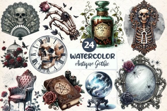 Download Antique Gothic Sublimation Clipart PNG - Clipart png Collection