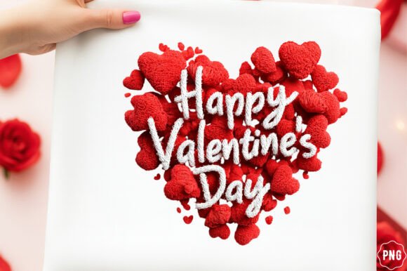 Download Valentine's Day Faux Yarn Heart PNG, Kni - Faux yarn heart png Collection