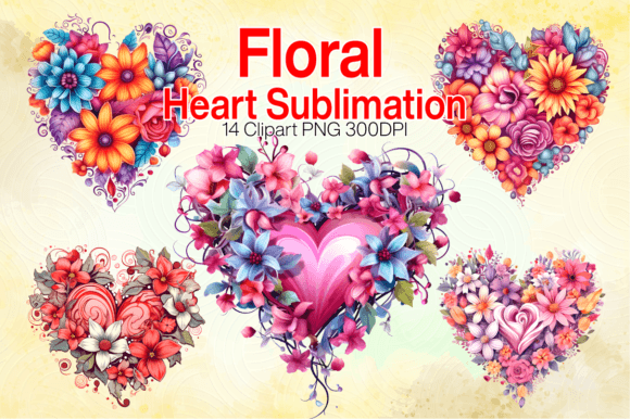 Download Watercolor Floral Heart Clipart PNG - Clipart png Collection