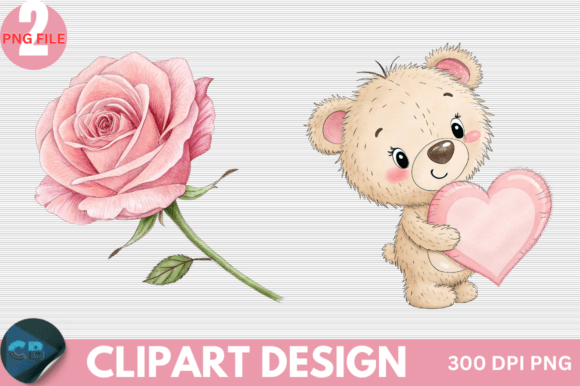 Download Retro Pink Valentine Clipart PNG - Clipart png Collection