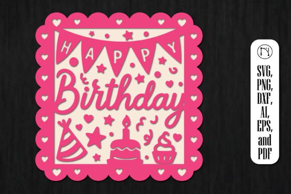 Download Cricut Birthday Gift Card SVG Cut File - Birthday Collection