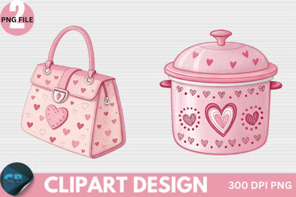 Download Retro Pink Valentine Clipart PNG - Clipart png Collection