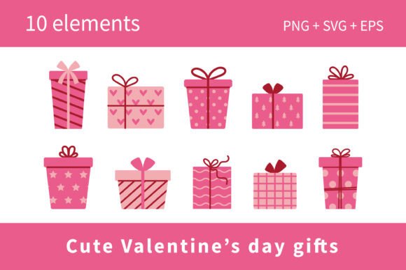 Download Cute Valentines Day Gifts Set - Premium Resources
