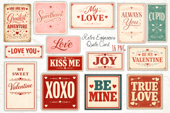 Download Retro Ephemera Quote Card Clipart PNG - Clipart png Collection