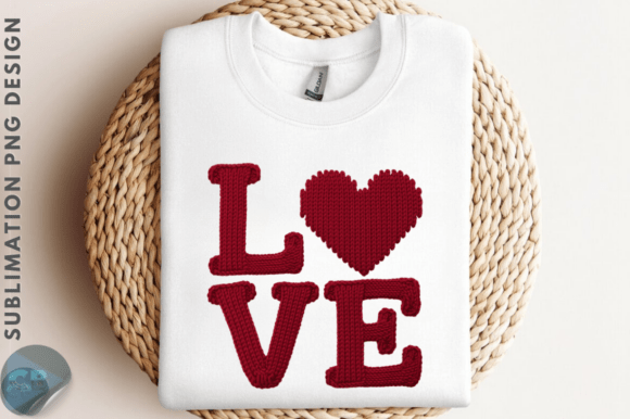 Download Yarn Faux Embroidery Valentine Day Love - Faux embroidery Collection