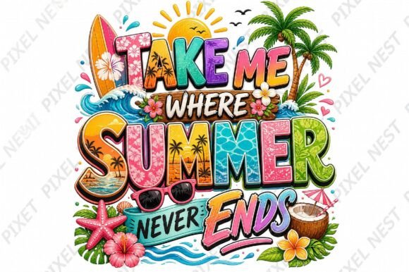 Download Summer Faux Embroidery PNG Bundle - Premium Resources