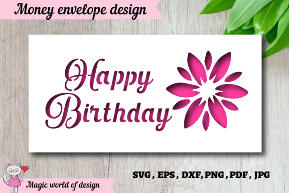 Download Birthday Gift Envelope SVG SVG Paper Cut - Birthday Collection