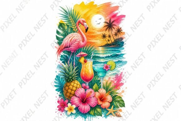 Download Summer Faux Embroidery PNG Bundle - Premium Resources