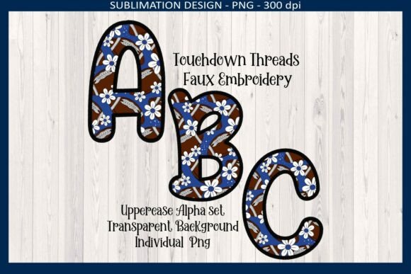 Download Football Faux Embroidery Alpha Set a-Z - Faux embroidery Collection