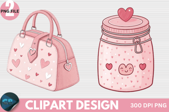 Download Retro Pink Valentine Clipart PNG - Clipart png Collection