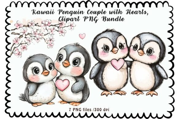 Download Cute Valentine Penguin Clipart PNG - Clipart png Collection