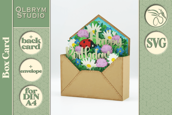Download Good Luck Happy Birthday Letter Card SVG - Birthday Collection