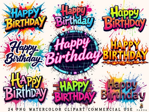 Download Happy Birthday Png Bundle Sublimation - Birthday Collection