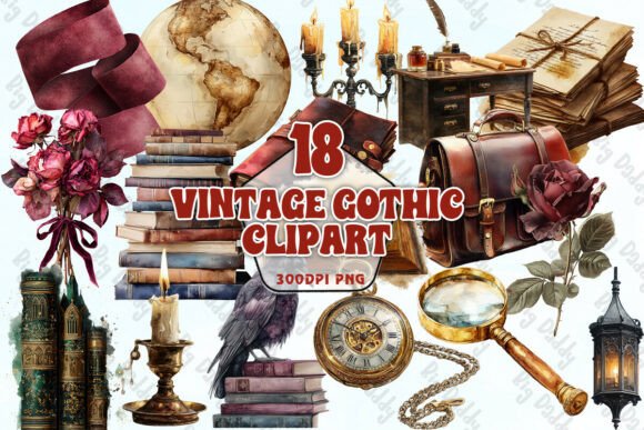 Download Vintage Gothic Clipart PNG - Clipart png Collection