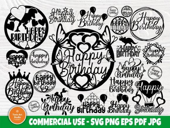 Download Birthday Cake Topper Set&nbsp; - Birthday Collection