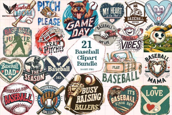 Download Baseball Bundle Sublimation Clipart PNG - Clipart png Collection